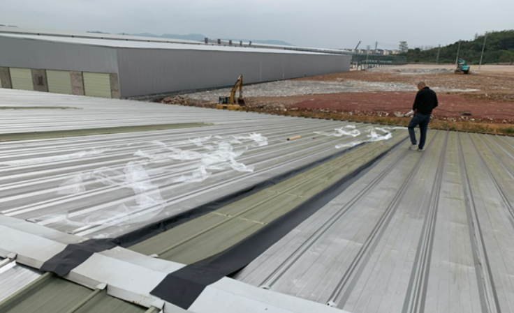 红坪镇厂房屋面防水维修案例